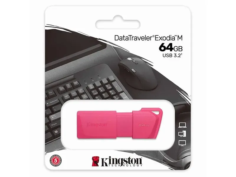 MEMORIA USB-A KINGSTON KC-U2L64GB-7LB ROSADA